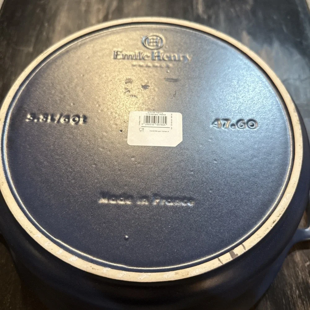 Emile Henry Sublime Dutch Oven 6 qt Large Casserole ($320 MSRP) France New